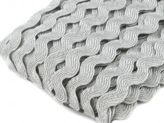 Zackenlitze 5mm hellgrau 