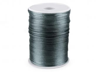 Satinkordel blaugrau Ø2mm 