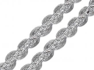 Leonische Borte silber 20mm 