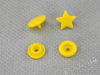 15er Set Kam Snaps Sterne gelb 