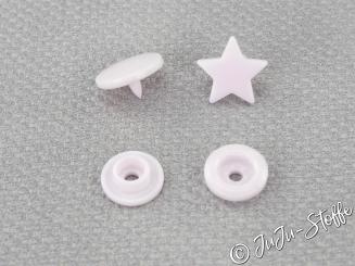 15er Set Kam Snaps Sterne hellrosa 