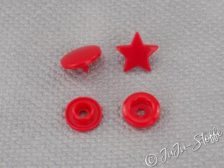 15er Set Kam Snaps Sterne rot 