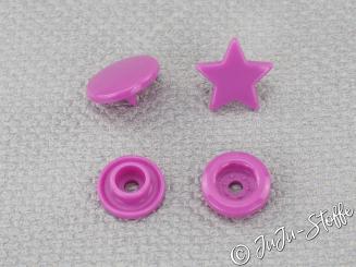 15er Set Kam Snaps Sterne lila 