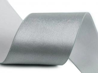 Satin Gummiband 50mm hellgrau 