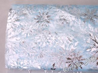 Organza Eiskristalle groß blau 