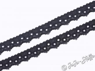 Elastische Spitze schwarz 12mm 