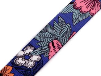 Gurtband Breite 38mm Blüten und Blätter 