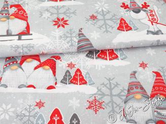 Baumwolle Wichtelmännchen rot 