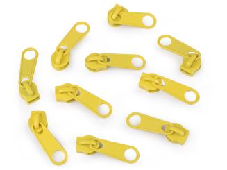 Zipper für Endlos-Reißverschluss 5mm zitrone 