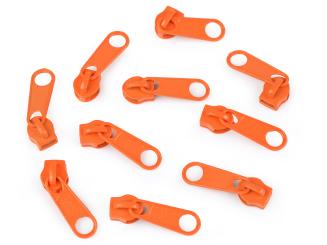 Zipper für Endlos-Reißverschluss 5mm orange 