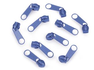 Zipper für Endlos-Reißverschluss 5mm blau 