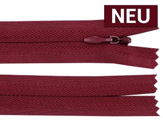 Reißverschluss nahtverdeckt 20cm bordeaux 