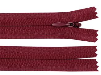Reißverschluss nahtverdeckt 22cm bordeaux 