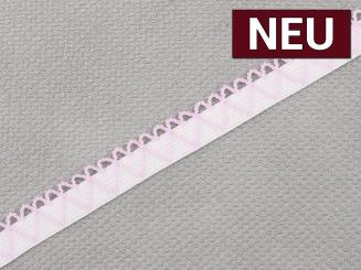 Träger-Gummi Herzen rosa 12mm 