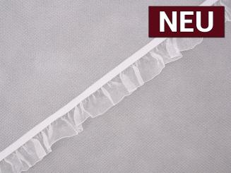Rüschengummi weiß 25mm 
