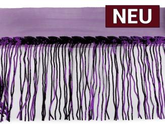 Fransenborte Pailletten 20cm lila 