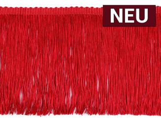 Fransenborte glänzend 15,5cm rot 