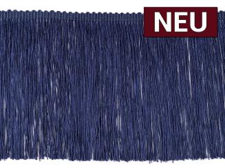 Fransenborte glänzend 15,5cm dunkelblau 