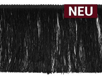 Fransenborte glänzend 15,5cm schwarz 