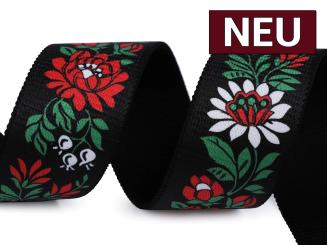 Gummiband Blumen 40mm 