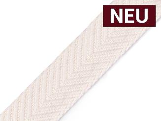 Gurtband mit Struktur uni creme 
