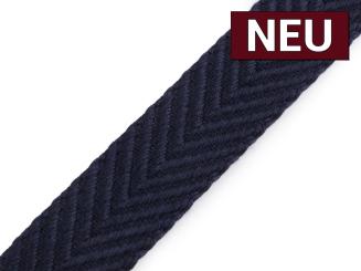 Gurtband mit Struktur uni dunkelblau 