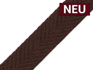 Gurtband mit Struktur uni braun 