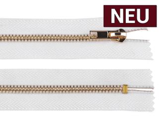 Metall Reißverschluss 12cm weiß 