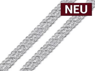 Leonische Borte silber 13mm 