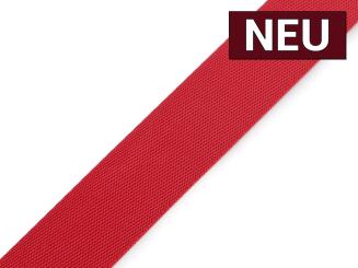 Gurtband mit Glanz rot 25mm 