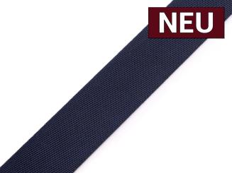 Gurtband mit Glanz dunkelblau 25mm 