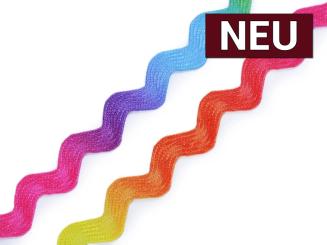 Zackenlitze Regenbogen 6mm 