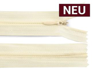 Reißverschluss nahtverdeckt 22cm creme 