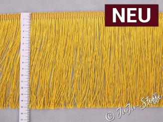 Fransenborte glänzend 15,5cm gold 