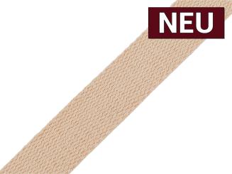 Gurtband Baumwolle 25mm beige 