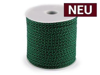 Kordel mit Füllung grün/schwarz 4mm 