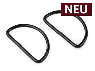 D-Ringe Metall 38mm schwarz 2er-Set 