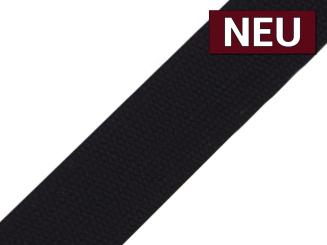 Gurtband Baumwolle 40mm schwarz 