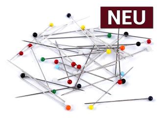 Stecknadeln mit Glaskopf Länge 38mm 