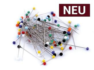 Stecknadeln mit Glaskopf Länge 34mm 