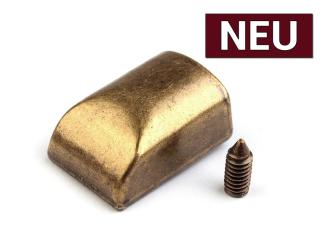 Endstücke für Spiral-, Knochen- und Metallreißverschlüsse altmessing 