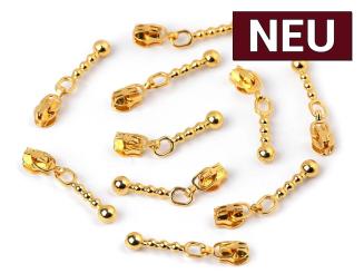 Zipper für Endlos-Reißverschluss 3mm gold 
