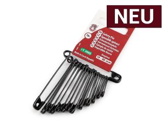 Sicherheitsnadel-Sortiment 19 - 60 mm schwarz 