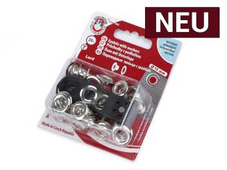 Ösen und Scheiben Ø13mm silberfarbig 