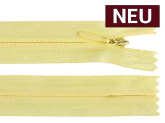 Reißverschluss nahtverdeckt 35cm hellgelb 