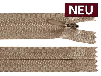 Reißverschluss nahtverdeckt 60cm cappuccino 