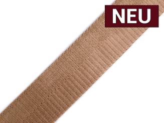 Gurtband mit Glanz 40mm braun 