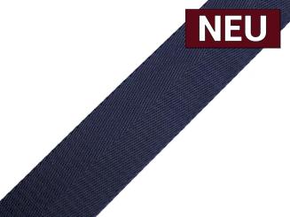 Gurtband mit Glanz 40mm dunkelblau 