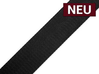 Gurtband mit Glanz 40mm schwarz 