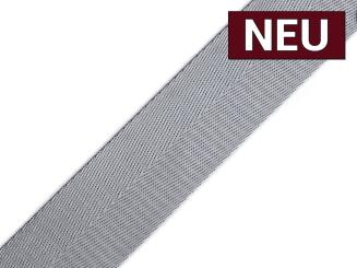Gurtband mit Glanz 40mm hellgrau 